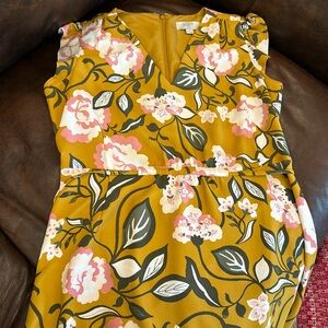 Loft Flutter Sleeve Dress